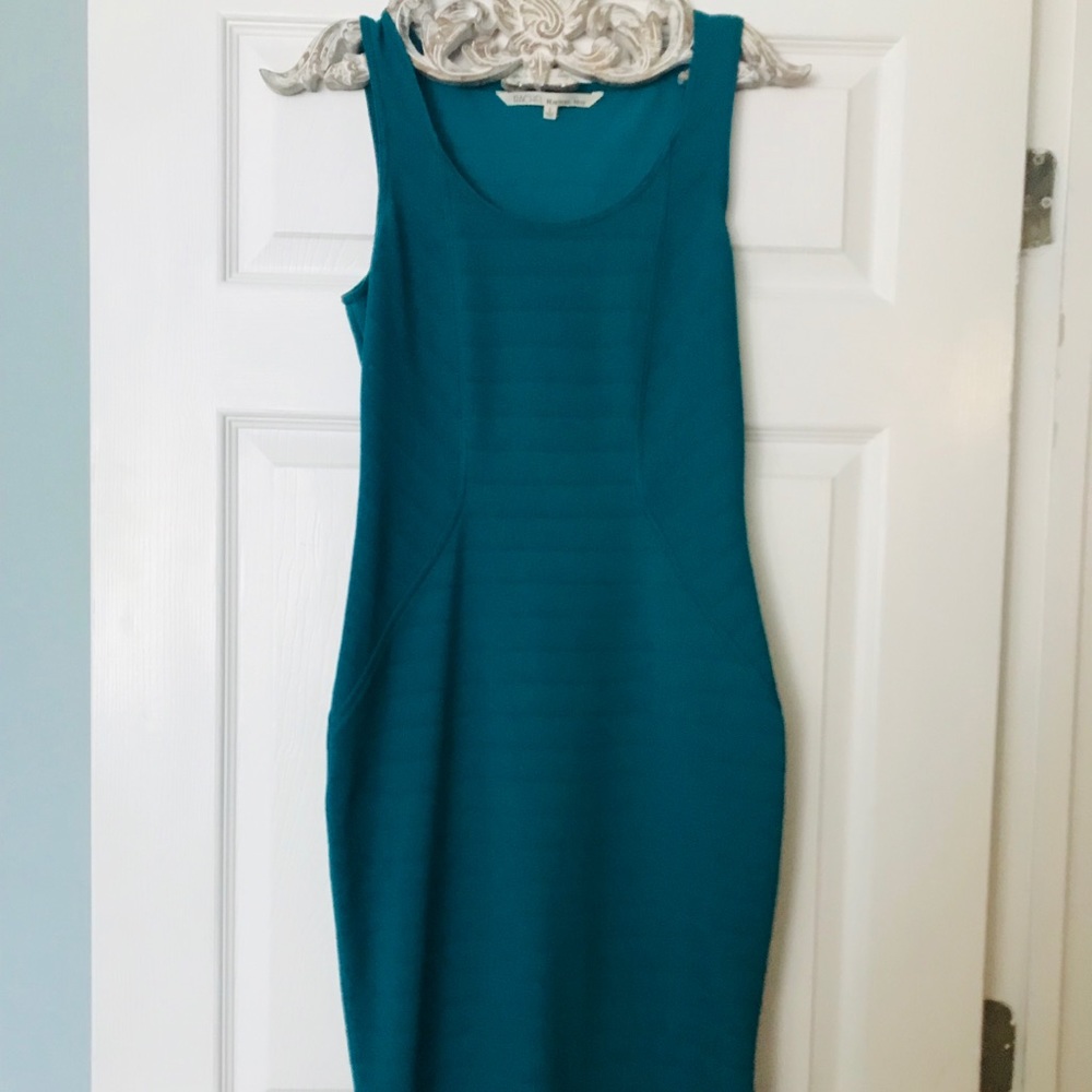 Size 6 Rachel Roy Teal Fitted Dress